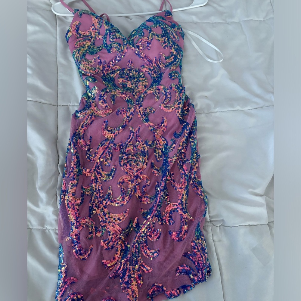 Purple hoco dress